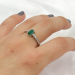 Load image into Gallery viewer, 14k Solid Gold Diamond and Emerald Statement Ring. RN402328EM
