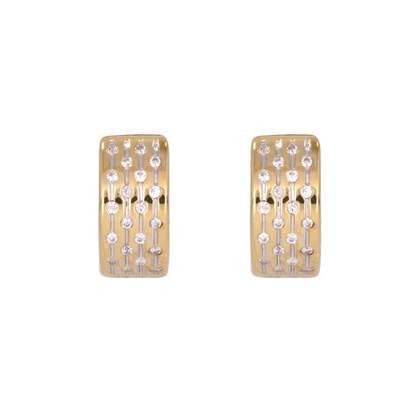 Shop 14K Solid Gold Diamond Huggies Earrings