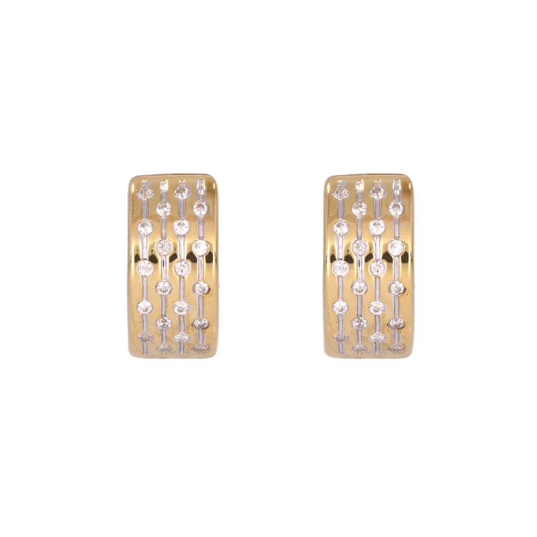 Shop 14K Solid Gold Diamond Huggies Earrings