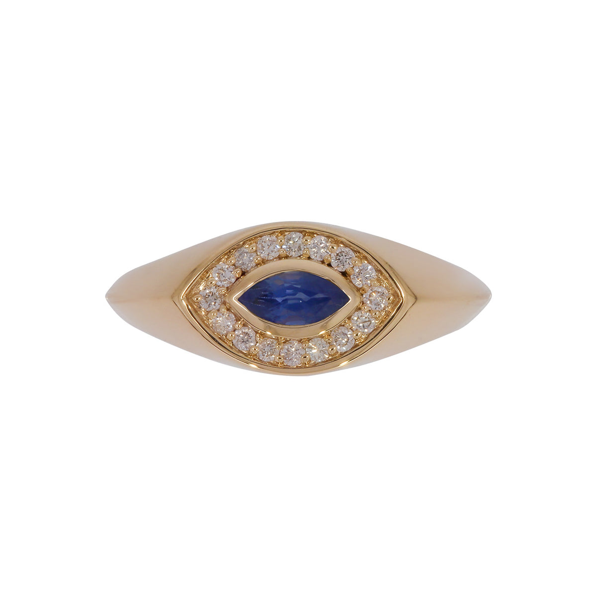 RFB18436. 14K Solid Gold Diamond and Gemstone Ring
