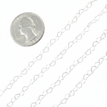 Load image into Gallery viewer, Y112SS.  Sterling Silver Heart Link Chain