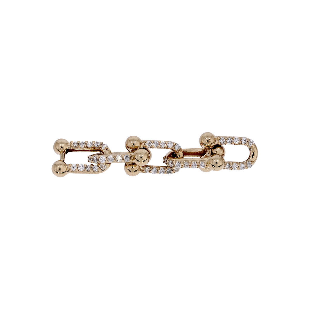 NFF72722. 14K Solid Gold Diamond Fancy Necklace