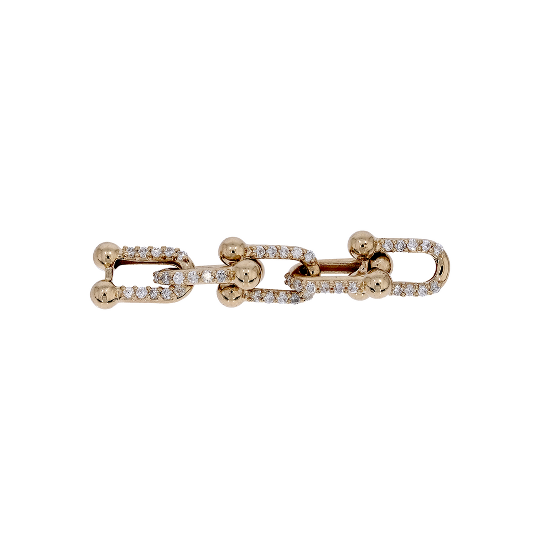 NFF72722. 14K Solid Gold Diamond Fancy Necklace
