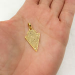 Load image into Gallery viewer, DC358. Diamond Sterling Silver Arrow Head Pendant
