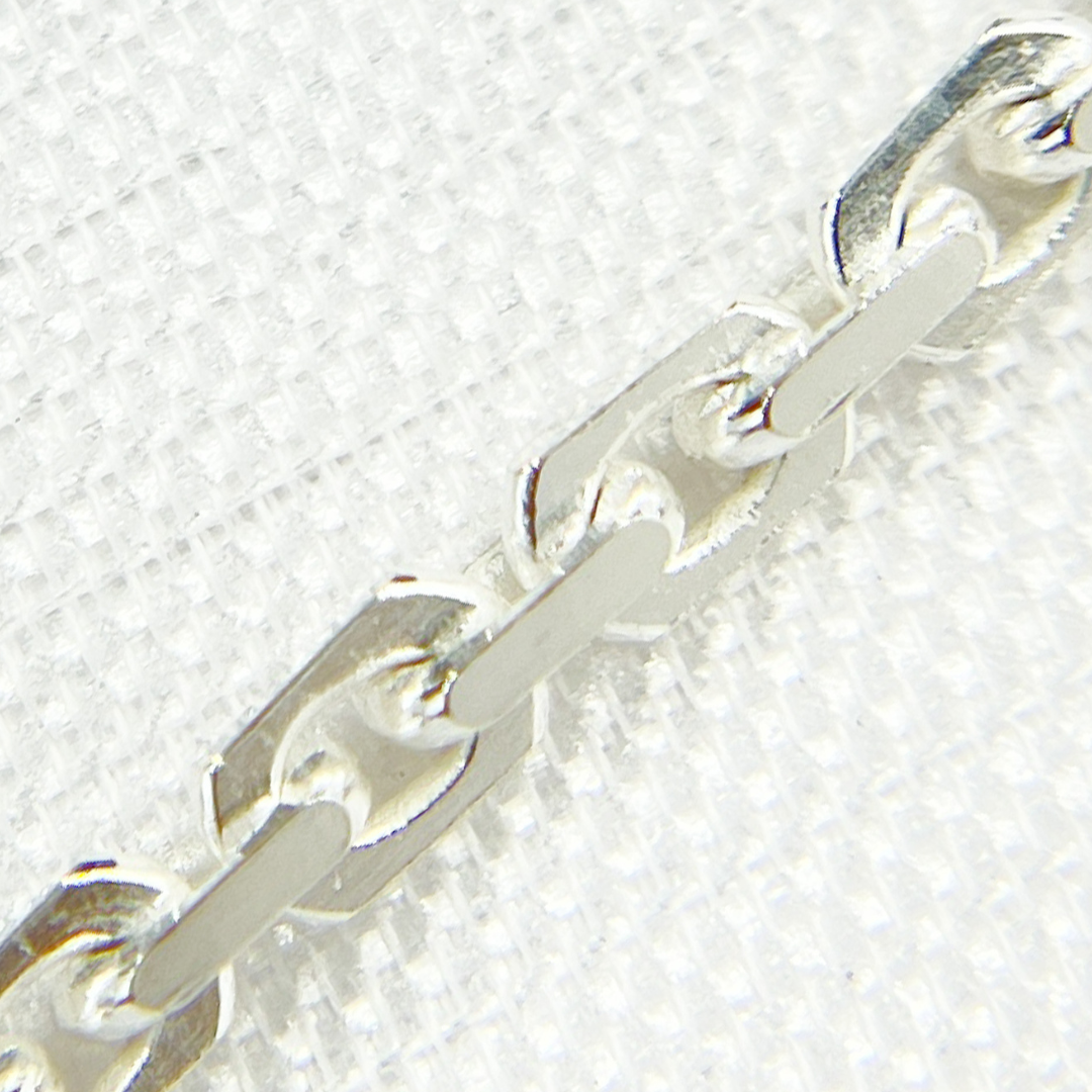 Z39SS. Sterling Silver Diamond Cut Box Link Chain