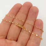 Load image into Gallery viewer, 045BOVH4. 14k Solid Yellow Gold Diamond Cut Oval Cable Chain
