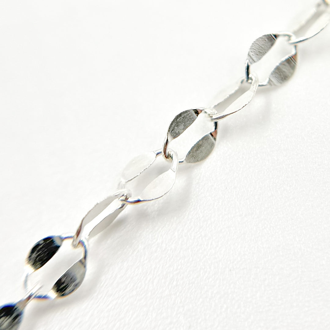 1208SS. Sterling Silver Flat Marina Chain