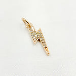 Load image into Gallery viewer, DC257. Diamond &amp; Sterling Silver Lightning Bolt Pendant
