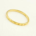 Load image into Gallery viewer, 14K Solid Gold Texture Ring. ZGG672
