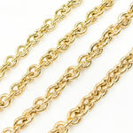 Load image into Gallery viewer, Gold Plated 925 Sterling Silver Hollow Smooth Circle Link Chains