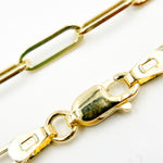 Load image into Gallery viewer, 070HVR0124000. 14K Yellow Gold Flat Paperclip Chain