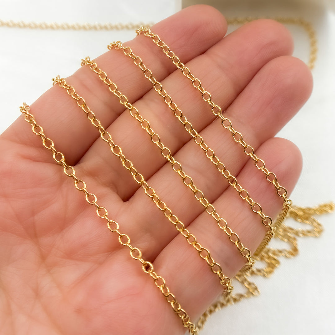 2214GF. Gold-Filled Smooth Cable Chain