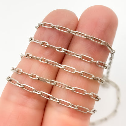 Shop Oxidized Sterling Silver Long and Short Link Chains