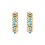 Load image into Gallery viewer, EHZ57298. 14K Solid Yellow Gold Hoop Earrings