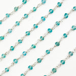 Load image into Gallery viewer, APE5. Apatite Sterling Silver Wire Chain
