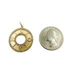 Load image into Gallery viewer, Buy Solid Gold with Diamonds Circle Shape Charm with Love word in the Center