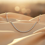 Load image into Gallery viewer, NFP71363. 14K Solid Gold Diamond Tennis Necklace