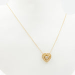 Load image into Gallery viewer, 14k Solid Gold Diamond Triple Heart Necklace. NFG71215
