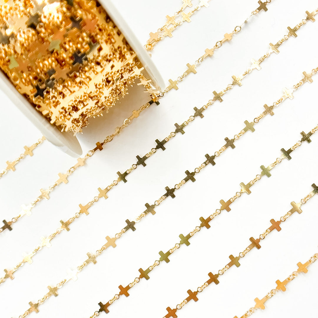 V310GF. 14K Gold-Filled Fancy Cross-Link Chain