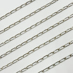 Load image into Gallery viewer, Sterling Silver Oxidized Flat Curb Chain