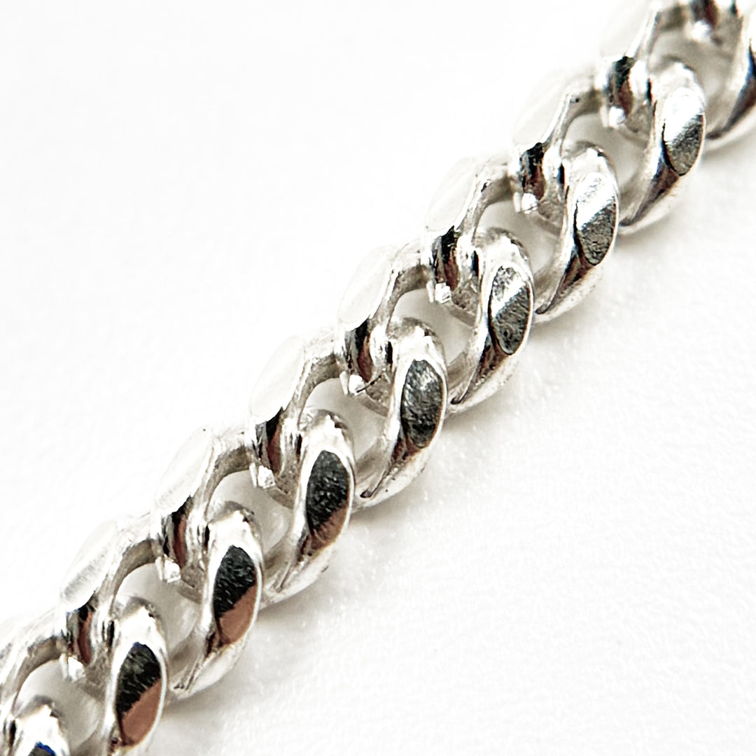 Z73SS. Sterling Silver Flat Curb Chain