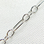 Load image into Gallery viewer, 925 Sterling Silver Long and Short Link Chain. 143SS
