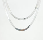 Load image into Gallery viewer, 925 Sterling Silver Herringbone 5.5mm. Width Chain. HER3SSNecklace
