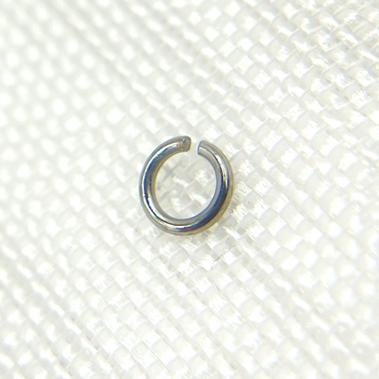 MFT050DE3BR. 3MM 24Gauge Black Rhodium Sterling Silver Open Jump Ring
