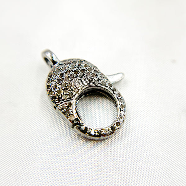 Diamond Sterling Silver Trigger Clasp