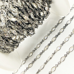 Load image into Gallery viewer, CZ65. Cubic Zirconia Marquise Shape Connected Chain
