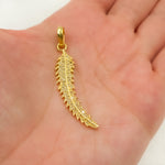 Load image into Gallery viewer, DP088. Diamond Sterling Silver Leaf Pendant
