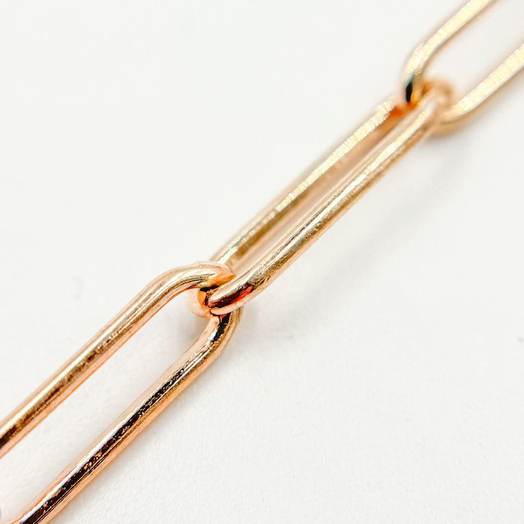 4002RGF. Rose Gold Filled Paperclip Chain