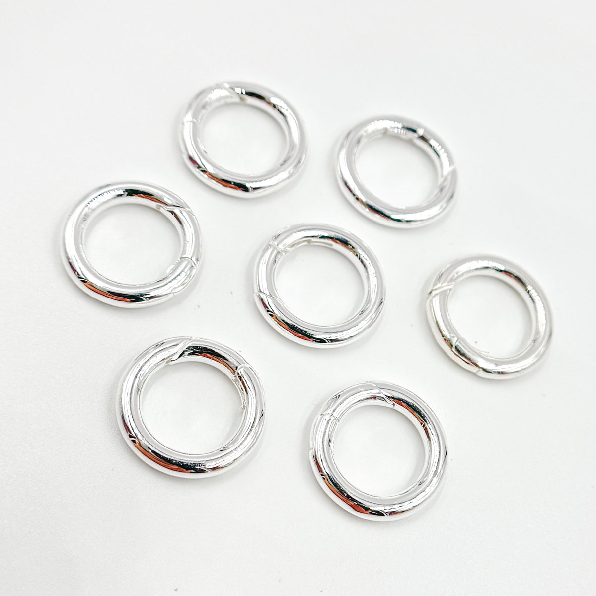 Buy White Sterling Silver Round Clasps