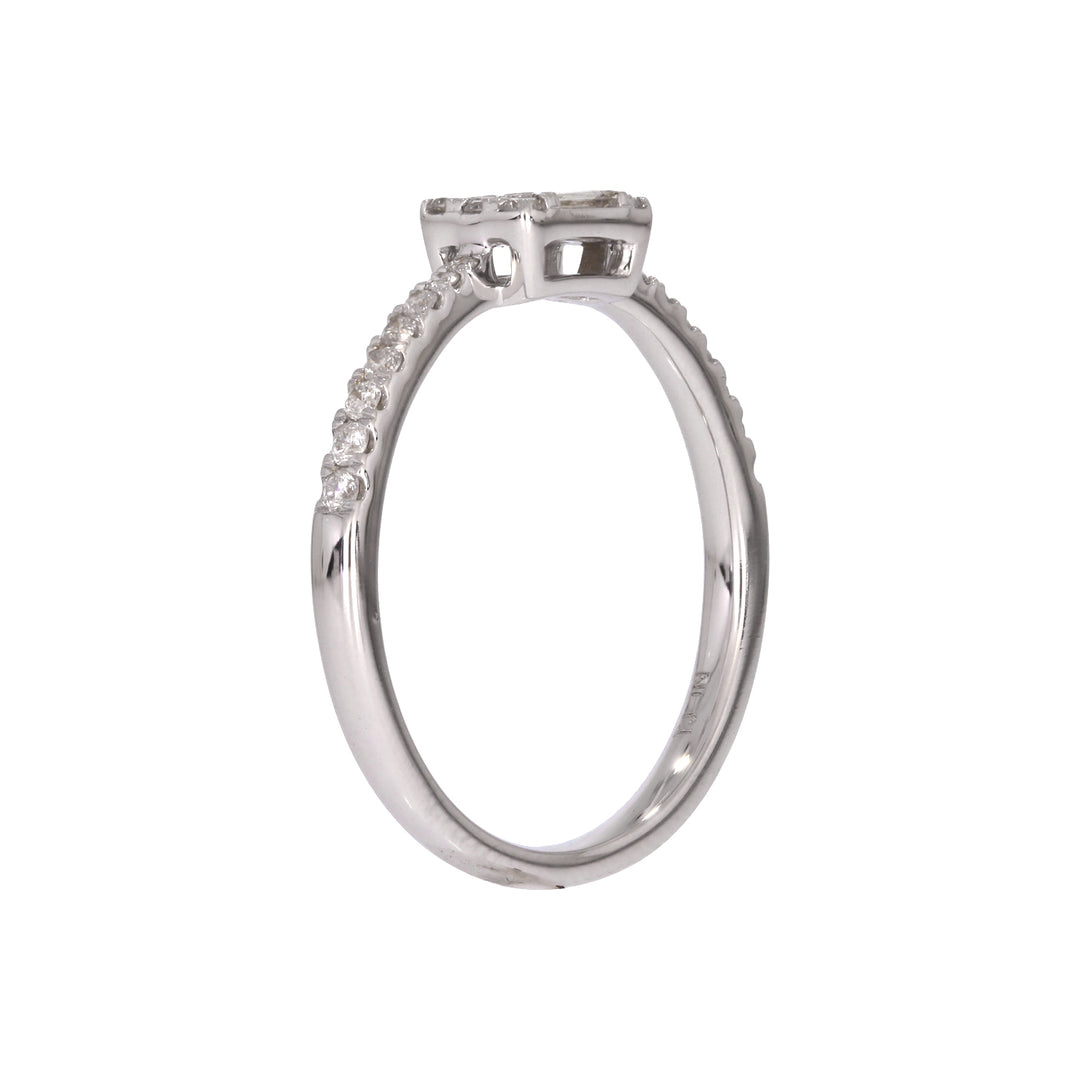RFE17441. 14K Solid Yellow Gold Statement Diamond Ring