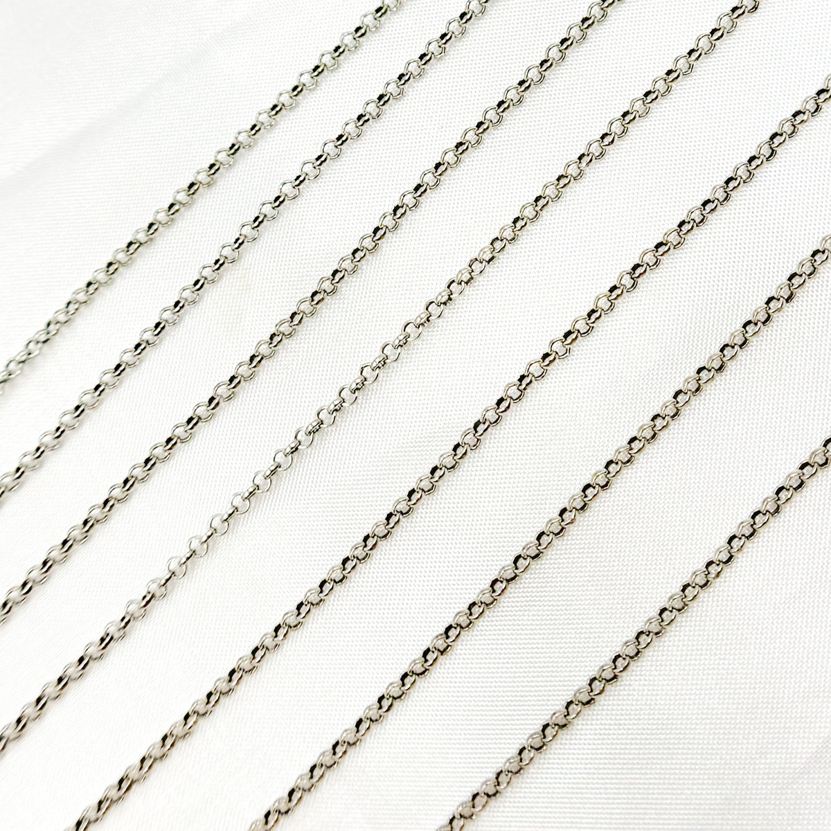 Oxidized Sterling Silver Rolo Chain