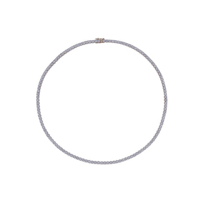NFS71363. 14K Solid Gold Diamond Tennis Necklace