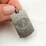 Load image into Gallery viewer, DP780. Diamond Sterling Silver Rectangle Eye Pendant
