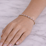 Load image into Gallery viewer, BFK60977RU. 14K Solid Gold Diamond and Ruby Bracelet