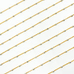 Load image into Gallery viewer, V288TT. Gold Filled with Sterling Silver Beads Satellite Chain
