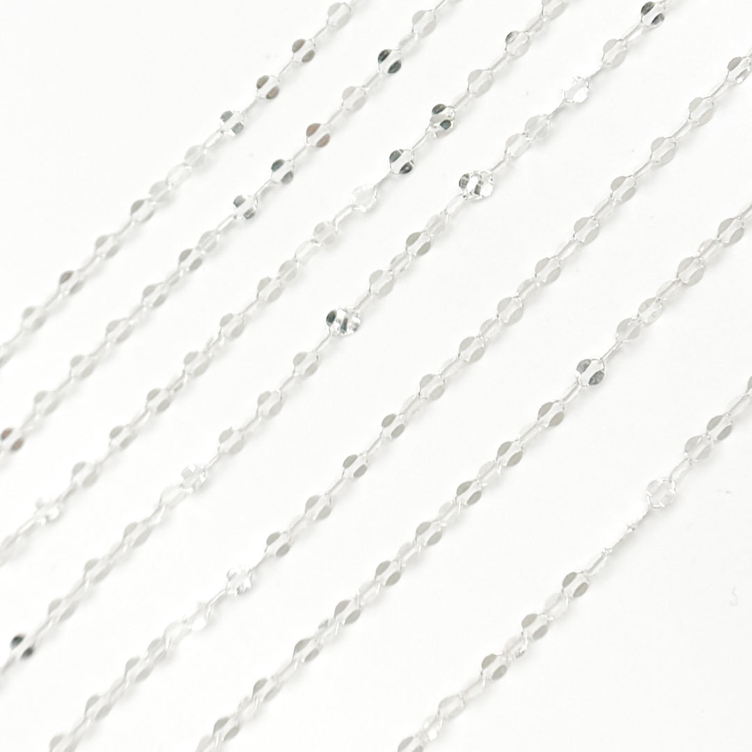 1208SS. Sterling Silver Flat Marina Chain