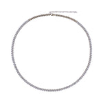 Load image into Gallery viewer, NFT72694. 14K Solid Yellow Gold Diamond Tennis Necklace
