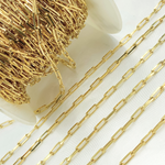 Load image into Gallery viewer, Gold Plated  925 Sterling Silver Diamond Cut Paperclip Chains