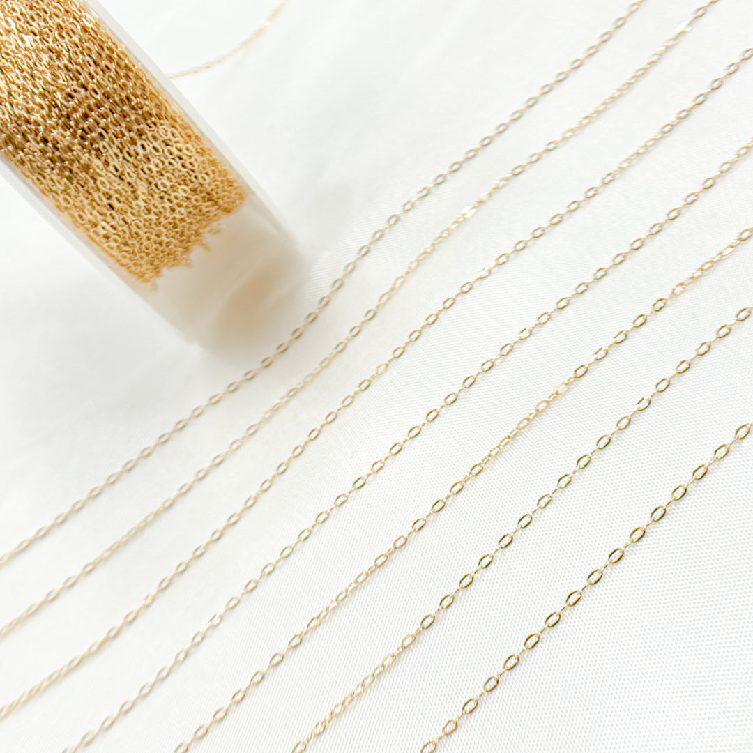 1025DRF. 14K Gold Filled Cable Chain