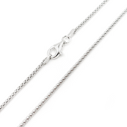 Sterling Silver Popcorn Finished Necklace