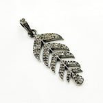 Load image into Gallery viewer, DC2002. Diamond Sterling Silver Leaf Pendant
