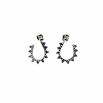 Load image into Gallery viewer, ER417883. 14k Solid Gold Diamond and Gemstone Fancy Earrings