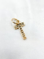 Load image into Gallery viewer, DC505. Diamond Sterling Silver Letter &quot;T&quot; Charm
