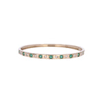 Load image into Gallery viewer, BNE68710. 14K Solid Gold Diamond &amp; Gemstone Bangle