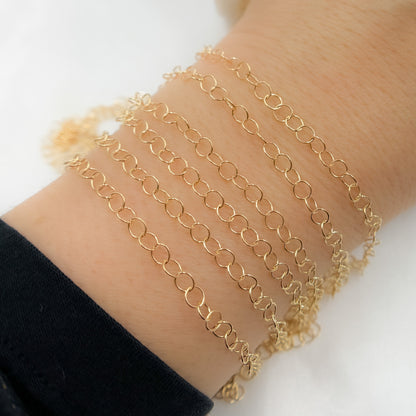 678GF. 14K Gold Filled Round Link Chain
