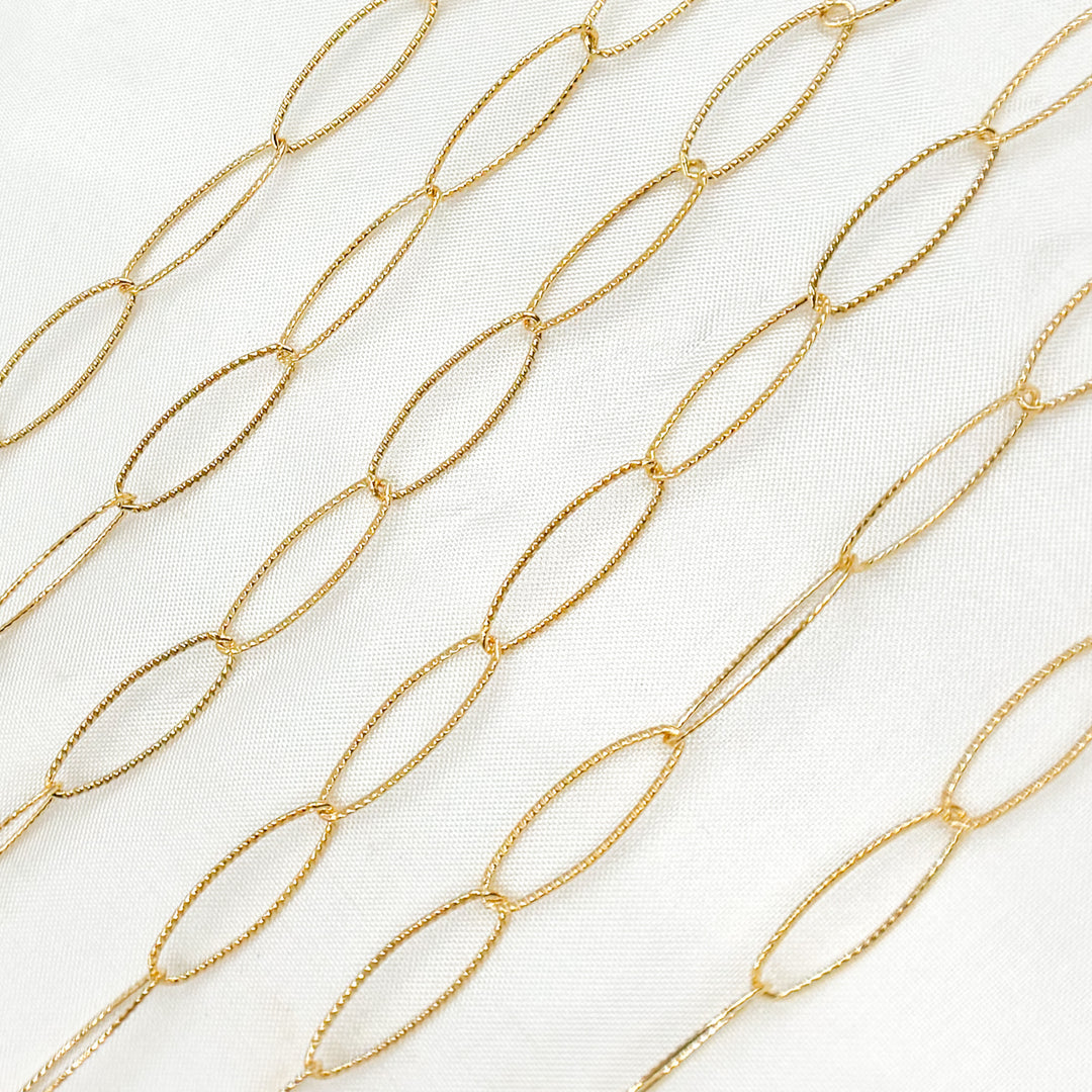 700TWGF. 14K Gold Filled Twisted Oval Link Chain